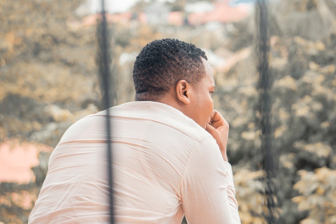man reflecting on career goals