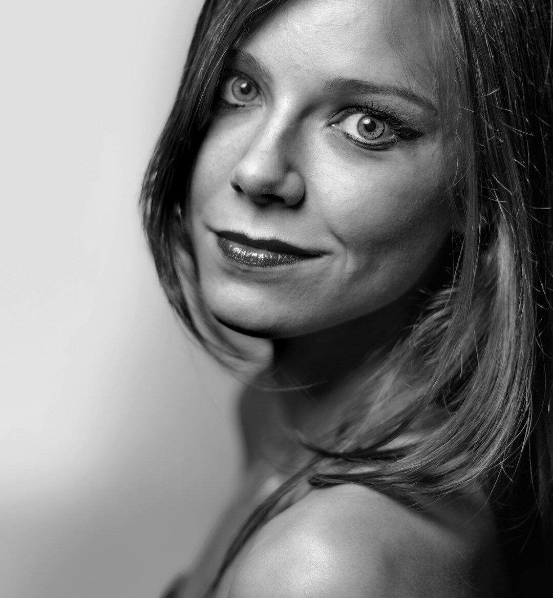 Studio portrait of a smiling Brazilian woman