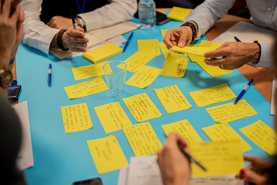 group discussion in workshop